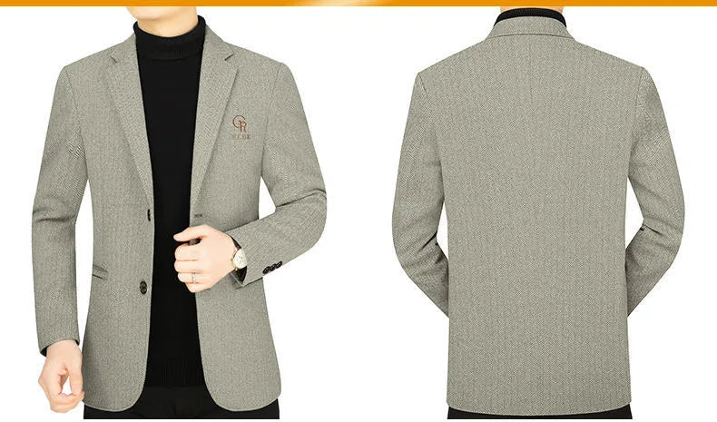 👑 KING WOOL BLAZER — VESTE BLAZER LAINE LUXE BUSINESS CASUAL SIGNATURE