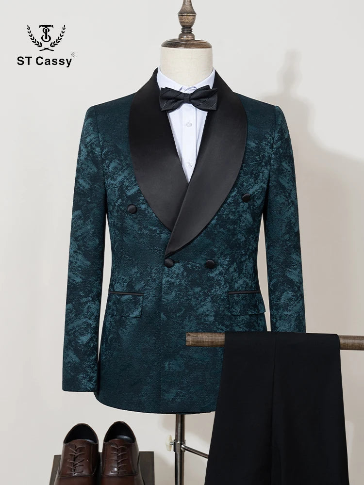 👑 KING TUXEDO CRISTAUX — 3 PIÈCES PRESTIGE SUR MESURE