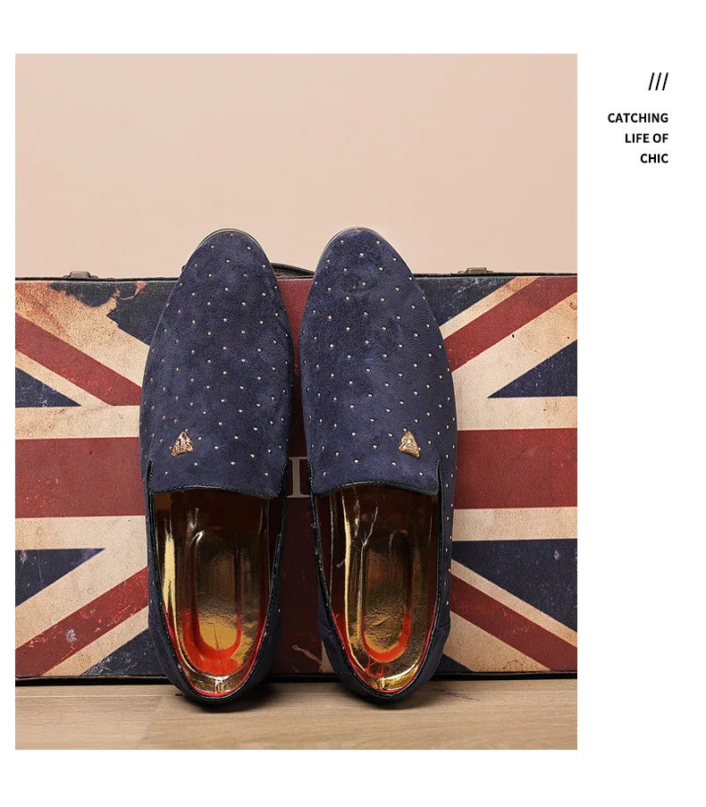 👑 King Loafer Suède – Chaussure Élégante Confort