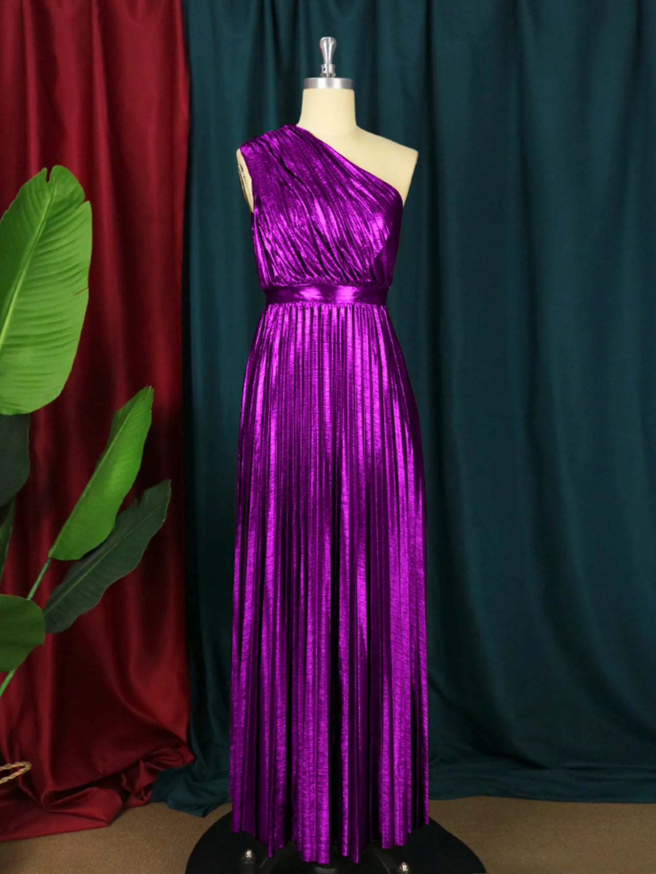 👑 QUEEN SILHOUETTE — ROBE LONGUE ASYMÉTRIQUE DOS NU COUTURE