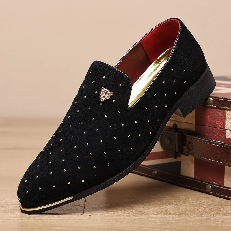 👑 King Loafer Suède – Chaussure Élégante Confort
