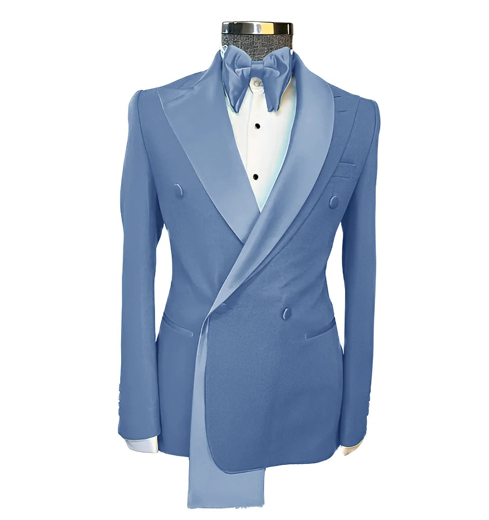 👑 KING PEAK LAPEL BLAZER — VESTE MARIAGE REVERS EN POINTE SUR MESURE