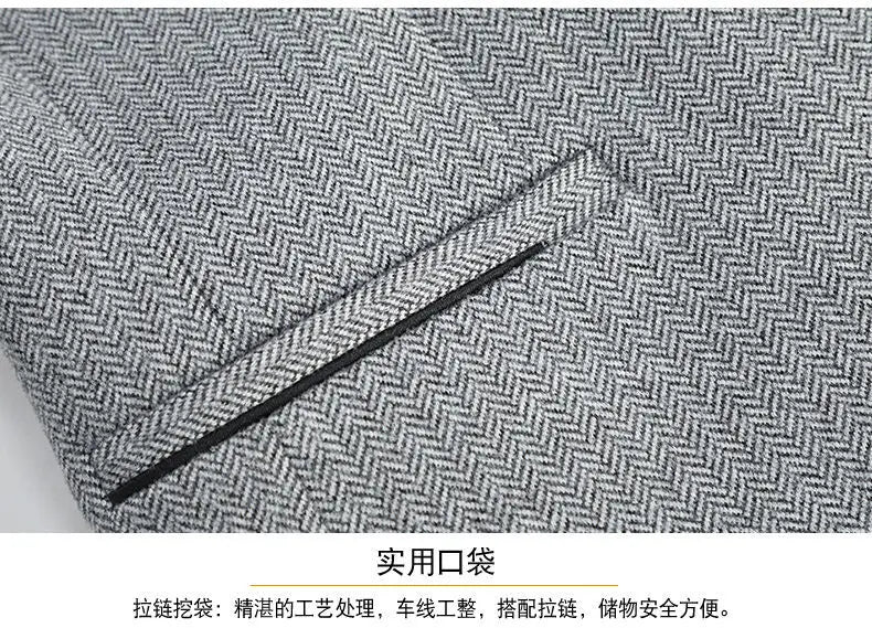 👑 KING WOOL BLAZER — VESTE BLAZER LAINE LUXE BUSINESS CASUAL SIGNATURE