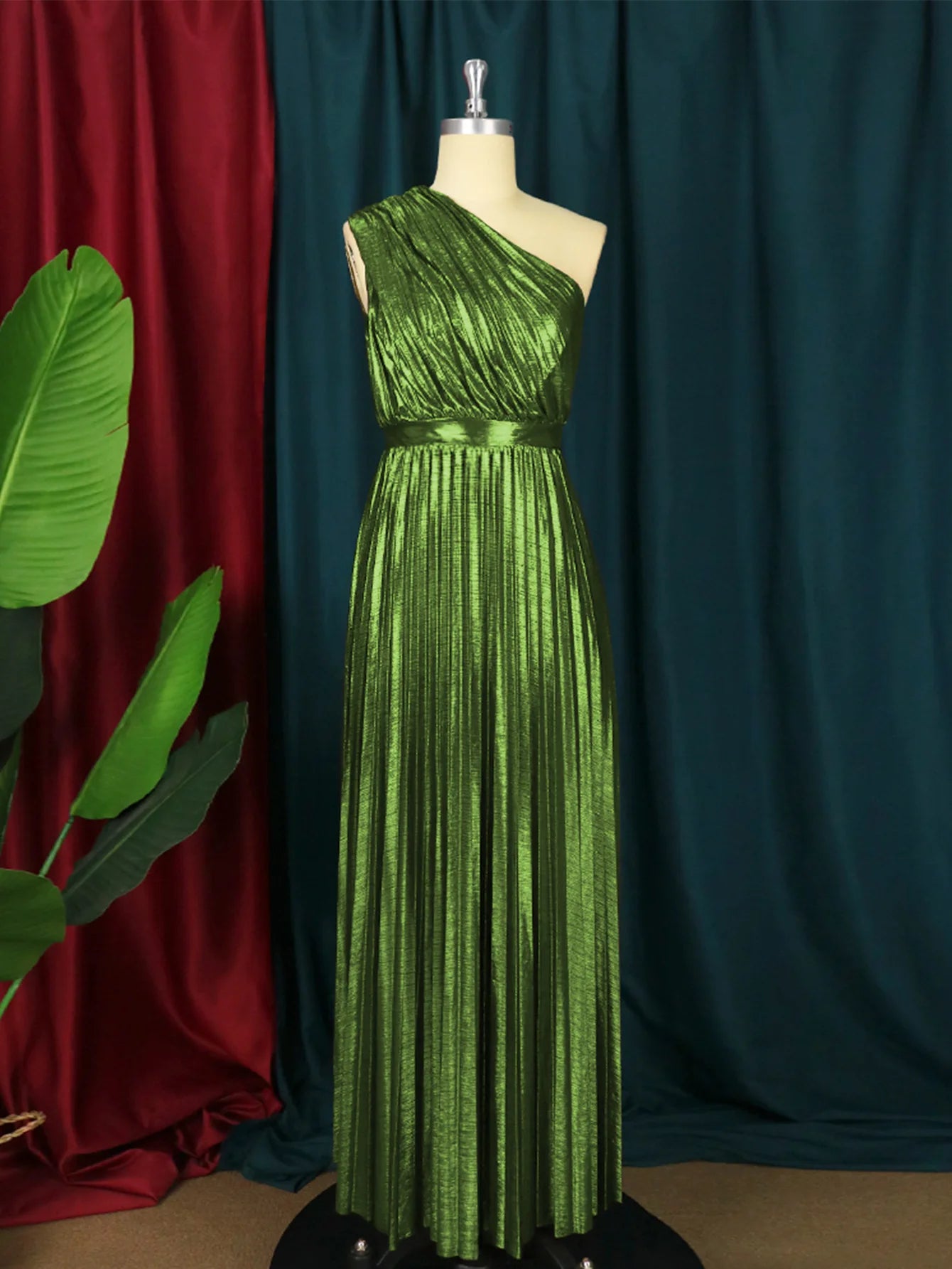 👑 QUEEN SILHOUETTE — ROBE LONGUE ASYMÉTRIQUE DOS NU COUTURE