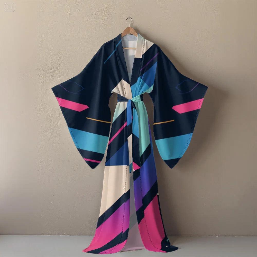 👑 Queen Kimono Boho – Robe Vacances Luxe