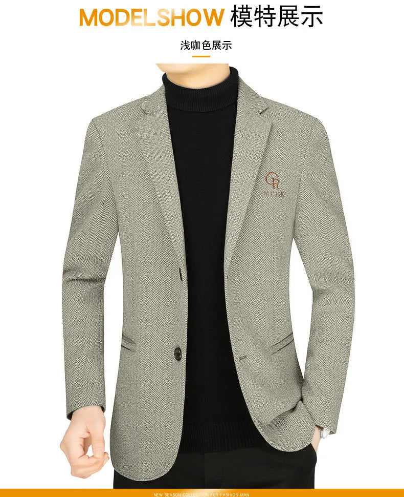 👑 KING WOOL BLAZER — VESTE BLAZER LAINE LUXE BUSINESS CASUAL SIGNATURE