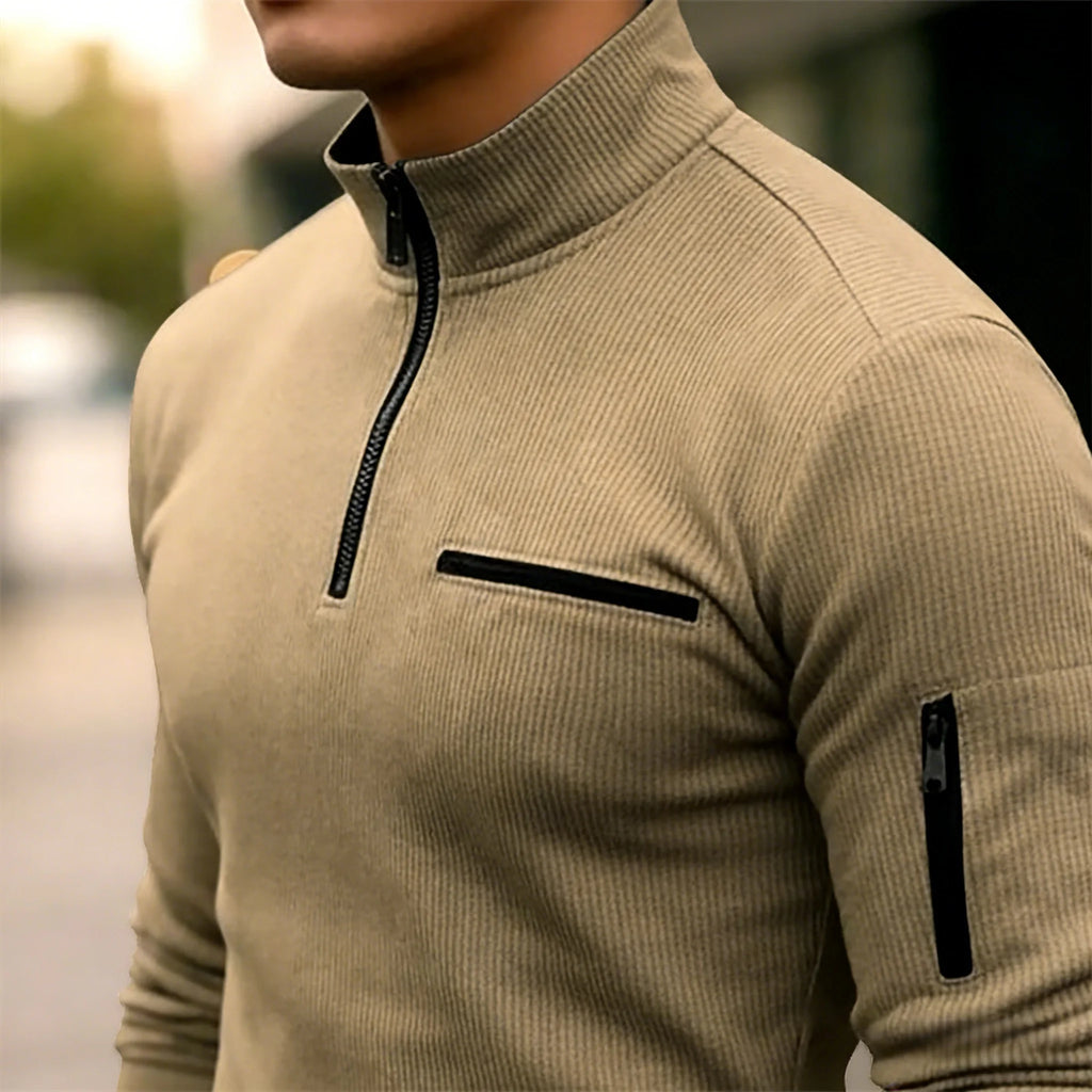 👑 KING POLO ZIP RAYURES — OUTDOOR SIGNATURE RUNWAY EDITION
