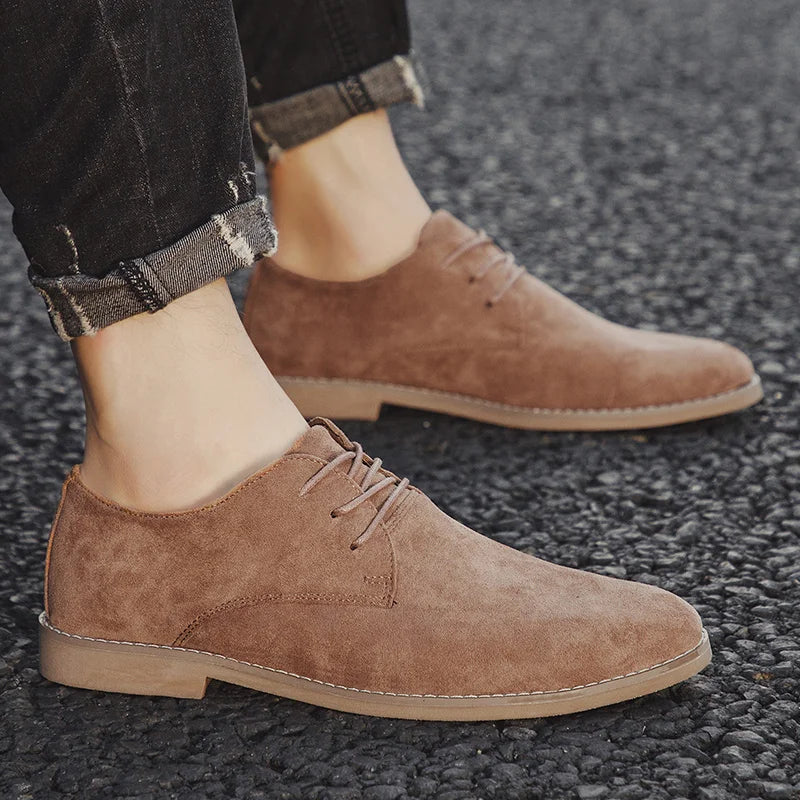 👑 King Derby Suede – Grande Taille Business