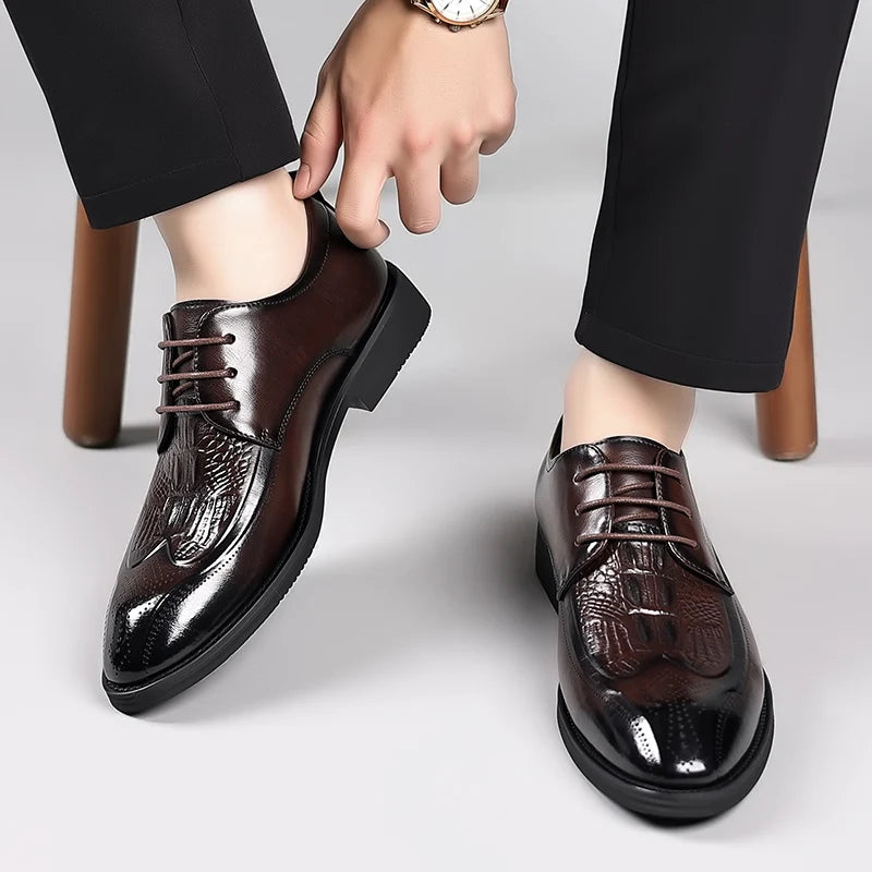 👑 King Derby Verni – Chaussure Banquet Prestige