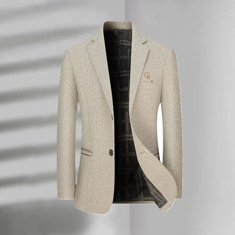 👑 KING WOOL BLAZER — VESTE BLAZER LAINE LUXE BUSINESS CASUAL SIGNATURE
