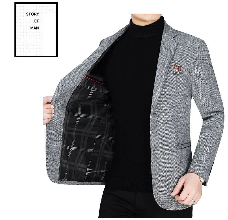 👑 KING WOOL BLAZER — VESTE BLAZER LAINE LUXE BUSINESS CASUAL SIGNATURE