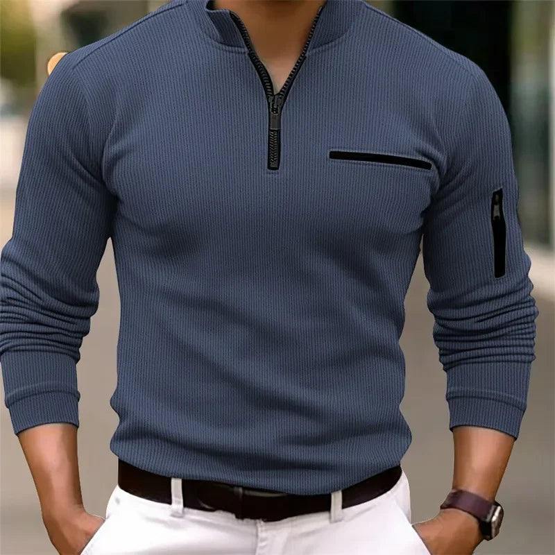 👑 KING POLO ZIP RAYURES — OUTDOOR SIGNATURE RUNWAY EDITION