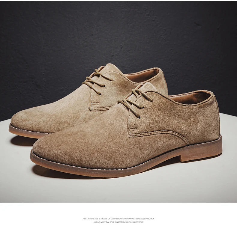 👑 King Derby Suede – Grande Taille Business