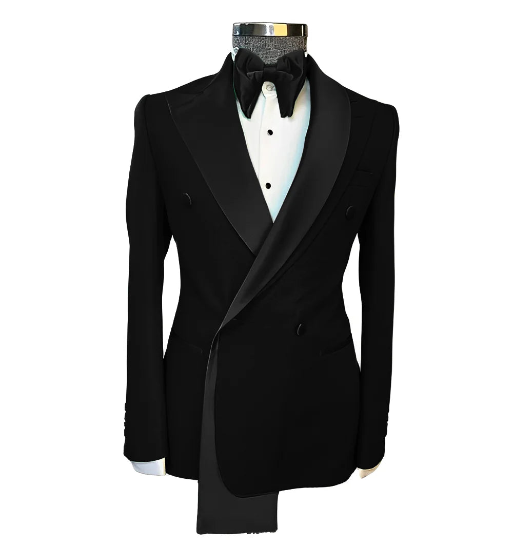 👑 KING PEAK LAPEL BLAZER — VESTE MARIAGE REVERS EN POINTE SUR MESURE