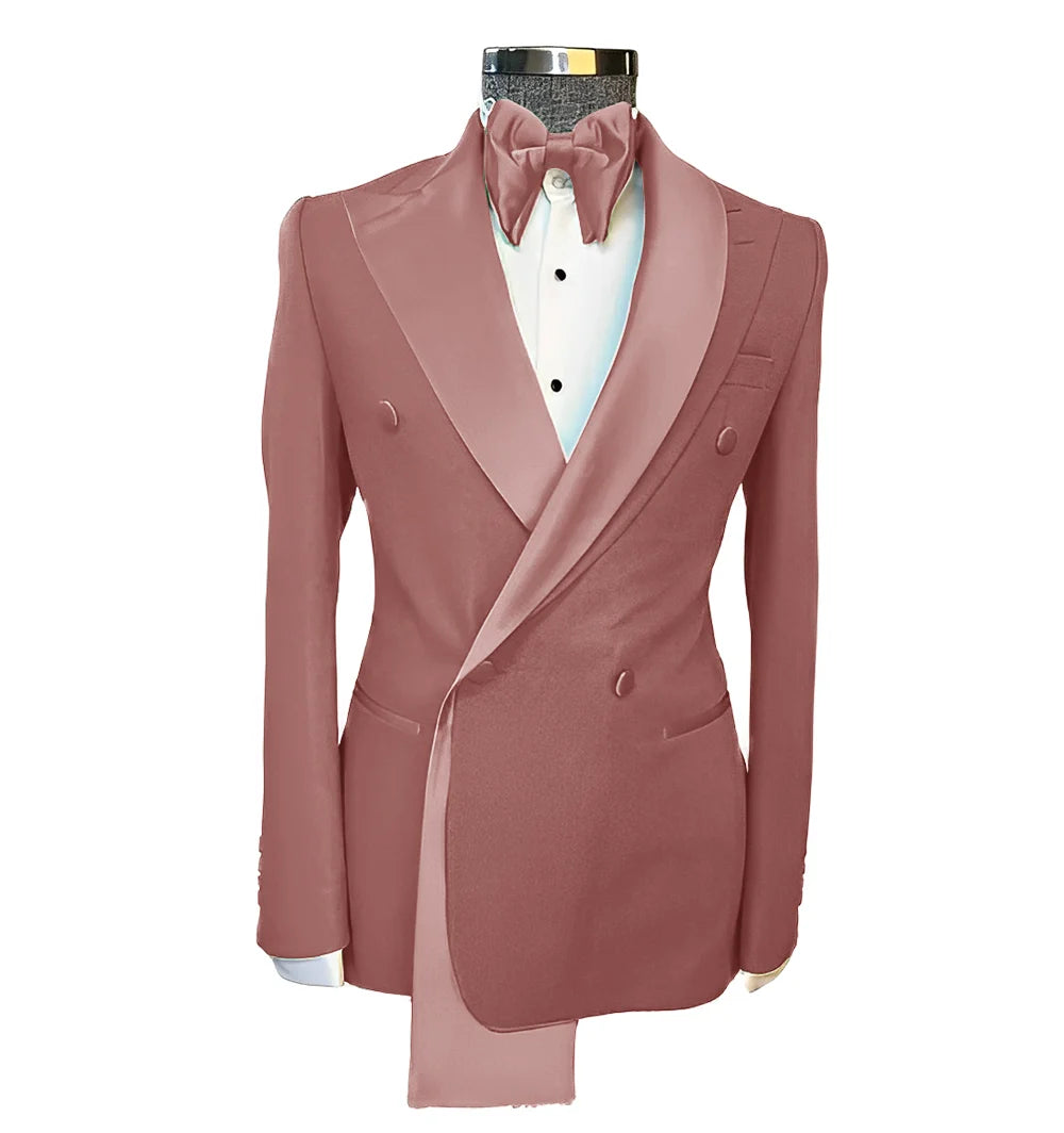 👑 KING PEAK LAPEL BLAZER — VESTE MARIAGE REVERS EN POINTE SUR MESURE