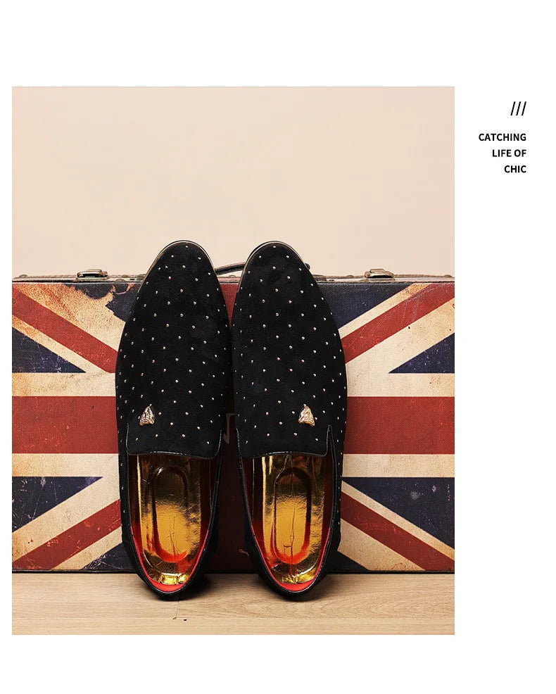 👑 King Loafer Suède – Chaussure Élégante Confort