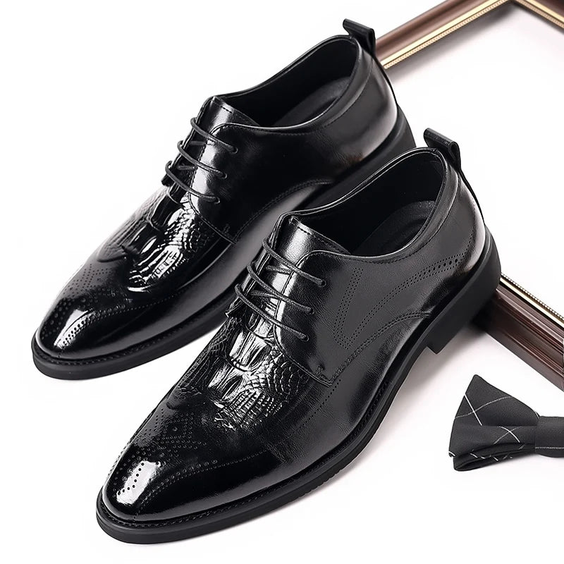 👑 King Derby Verni – Chaussure Banquet Prestige