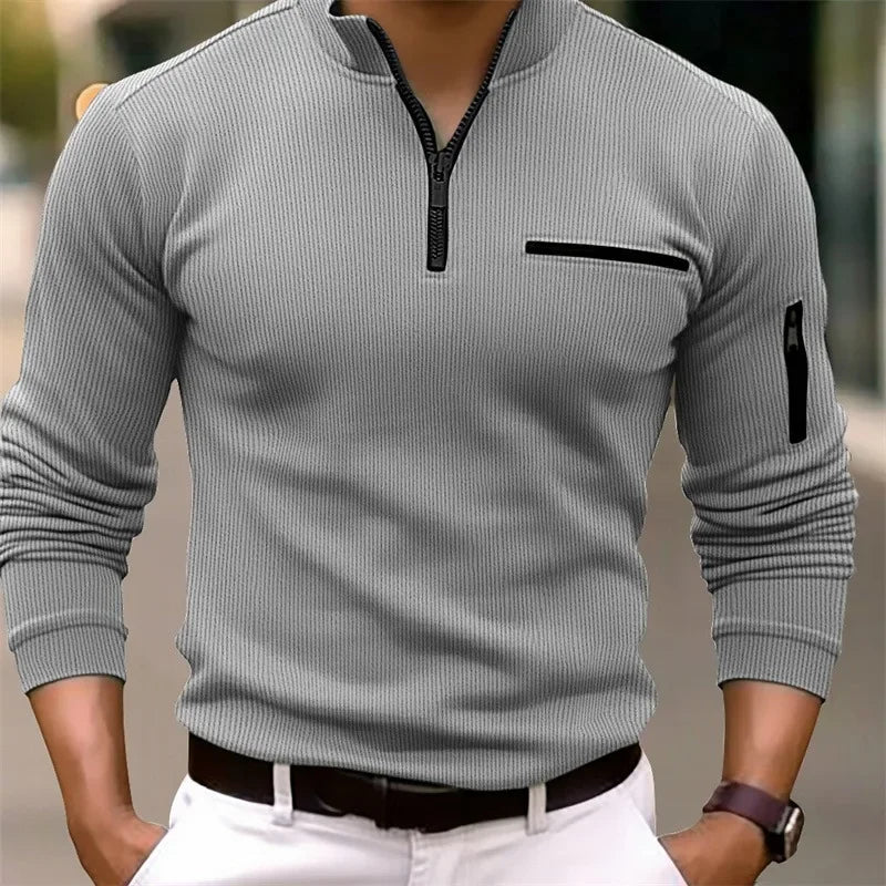 👑 KING POLO ZIP RAYURES — OUTDOOR SIGNATURE RUNWAY EDITION