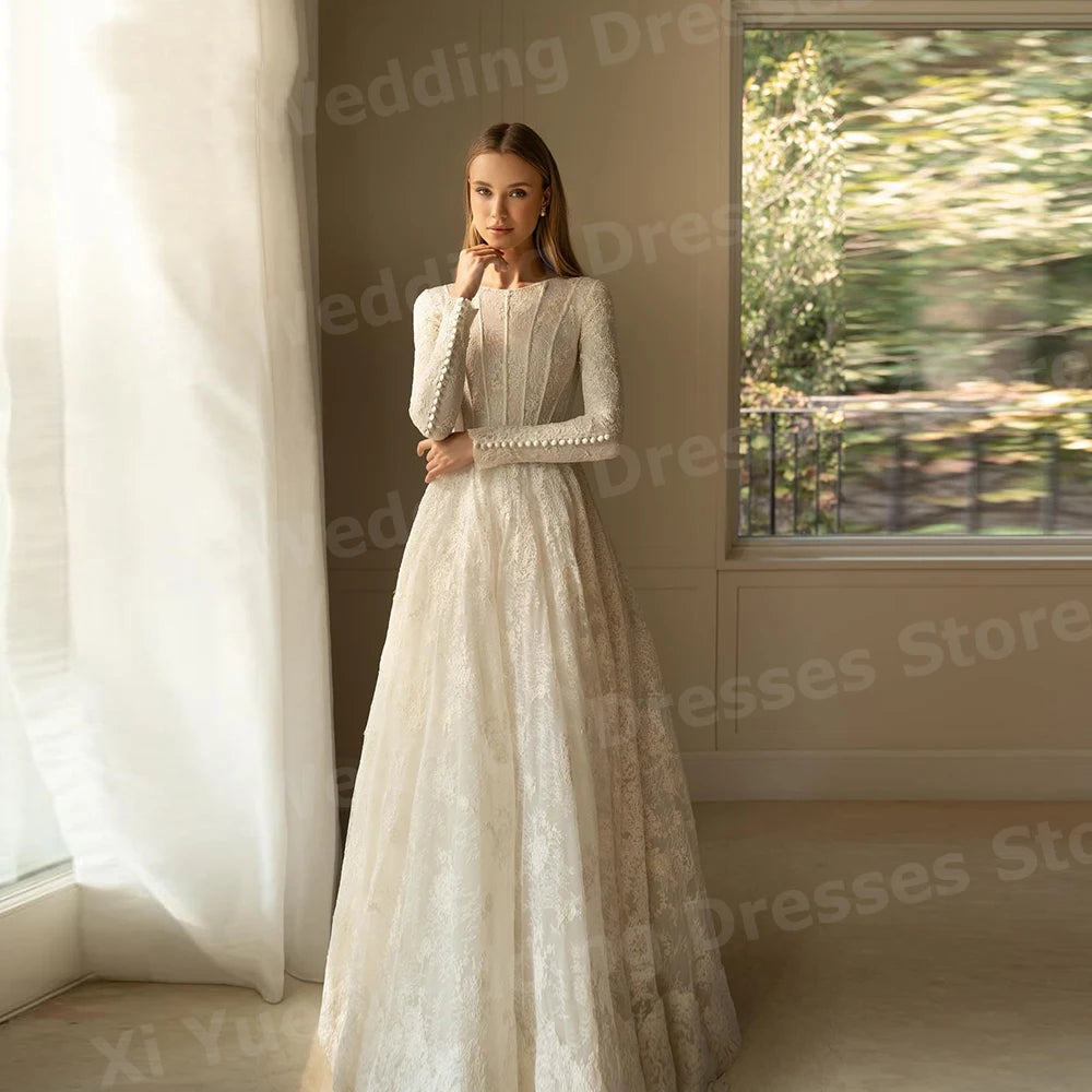 👑 QUEEN BRIDAL — ROBE DE MARIÉE A-LINE DENTELLE SIGNATURE