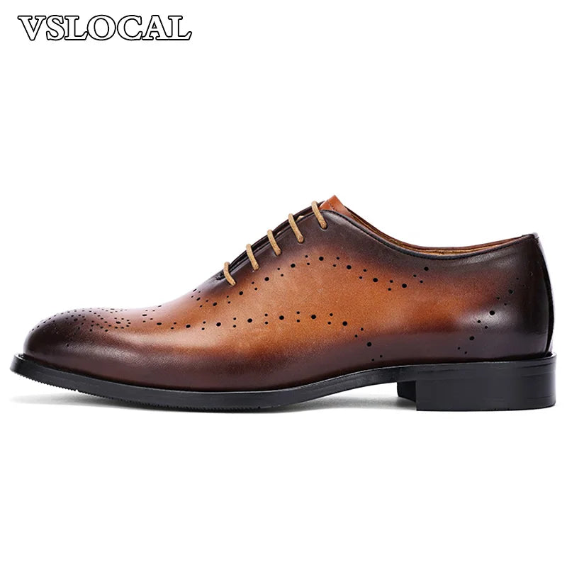 👑 Royal Oxford Marron – Bout Pointu Business