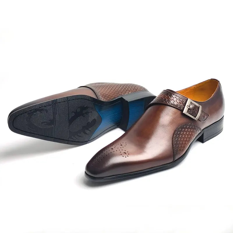 👑 King Monk Cuir – Loafer Business Signature