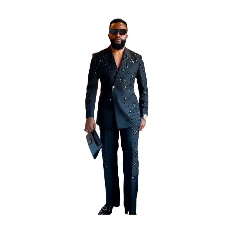👑 KING DIAMOND SUIT — COSTUME DE MARIAGE & GALA EN CRISTAUX SIGNATURE