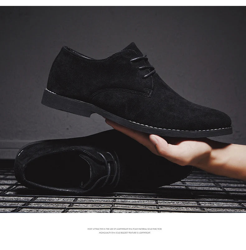 👑 King Derby Suede – Grande Taille Business
