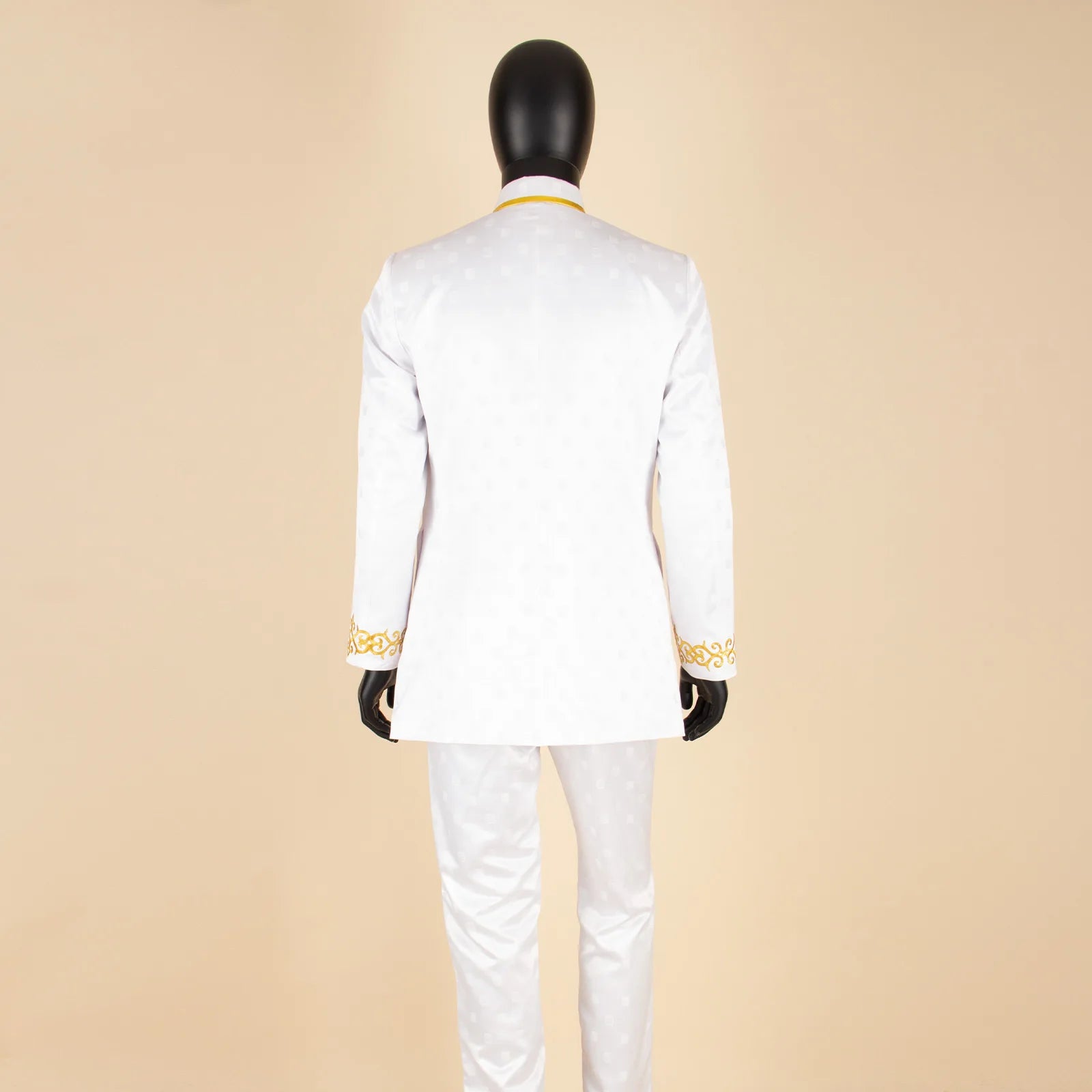 👑 KING BAZIN OR — TENUE CÉRÉMONIE AFRICAINE BRODÉE OR BAZIN RICHE
