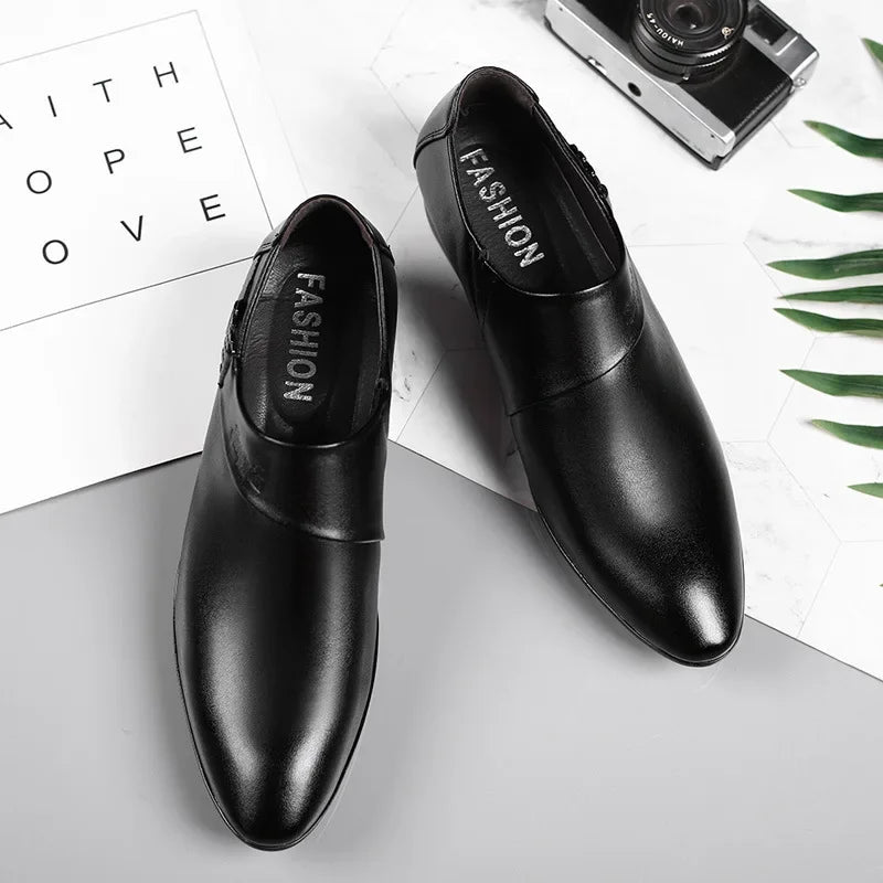 👑 Royal Slip-On Cuir – Oxford Business Grande Taille