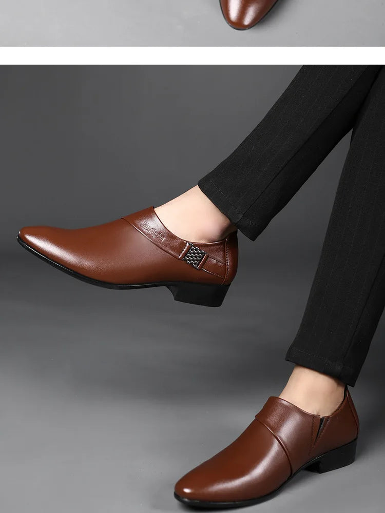 👑 Royal Slip-On Cuir – Oxford Business Grande Taille