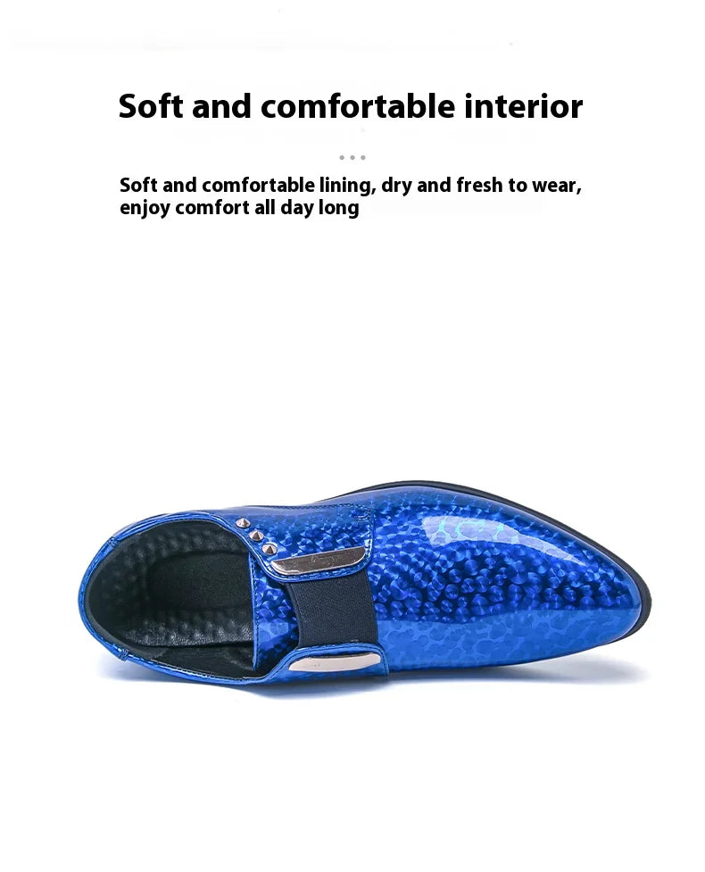 👑 Royal Or Bout Pointu – Oxford Talon Épais