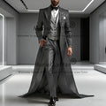 👑 KING CEREMONY SUIT — COSTUME 3 PIÈCES TRAÎNE & REVERS SEQUINS