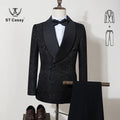 👑 KING TUXEDO CRISTAUX — 3 PIÈCES PRESTIGE SUR MESURE