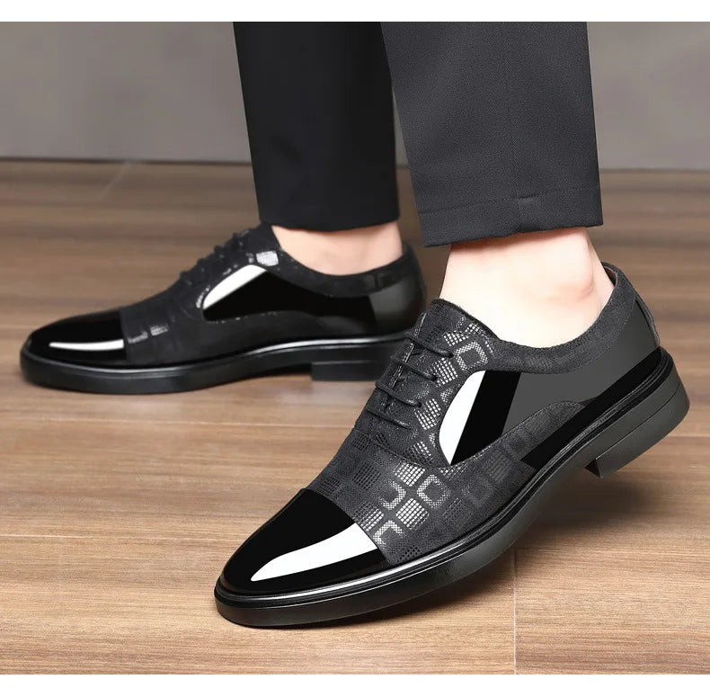 👑 Royal Business PU – Chaussure Costume Formelle