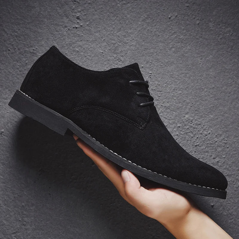 👑 King Derby Suede – Grande Taille Business