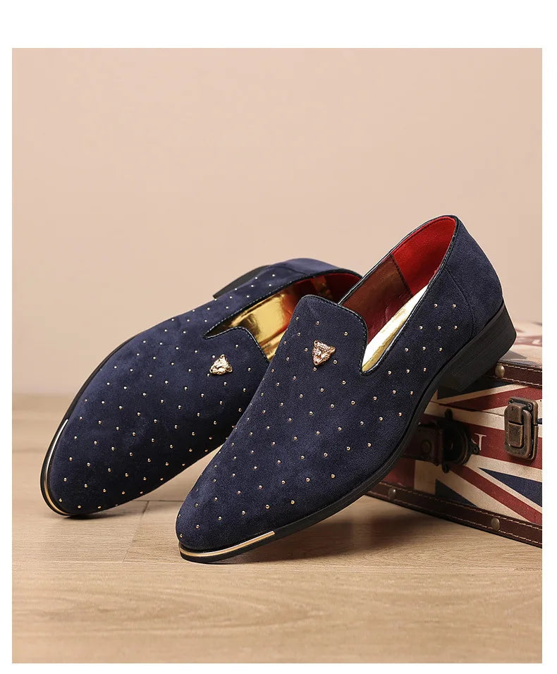 👑 King Loafer Suède – Chaussure Élégante Confort