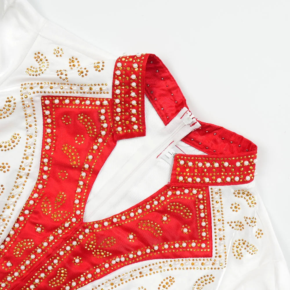👑 QUEEN GOWN DIAMANTS — ROBE LONGUE DE SOIRÉE STRAS & DIAMANTS COUTURE