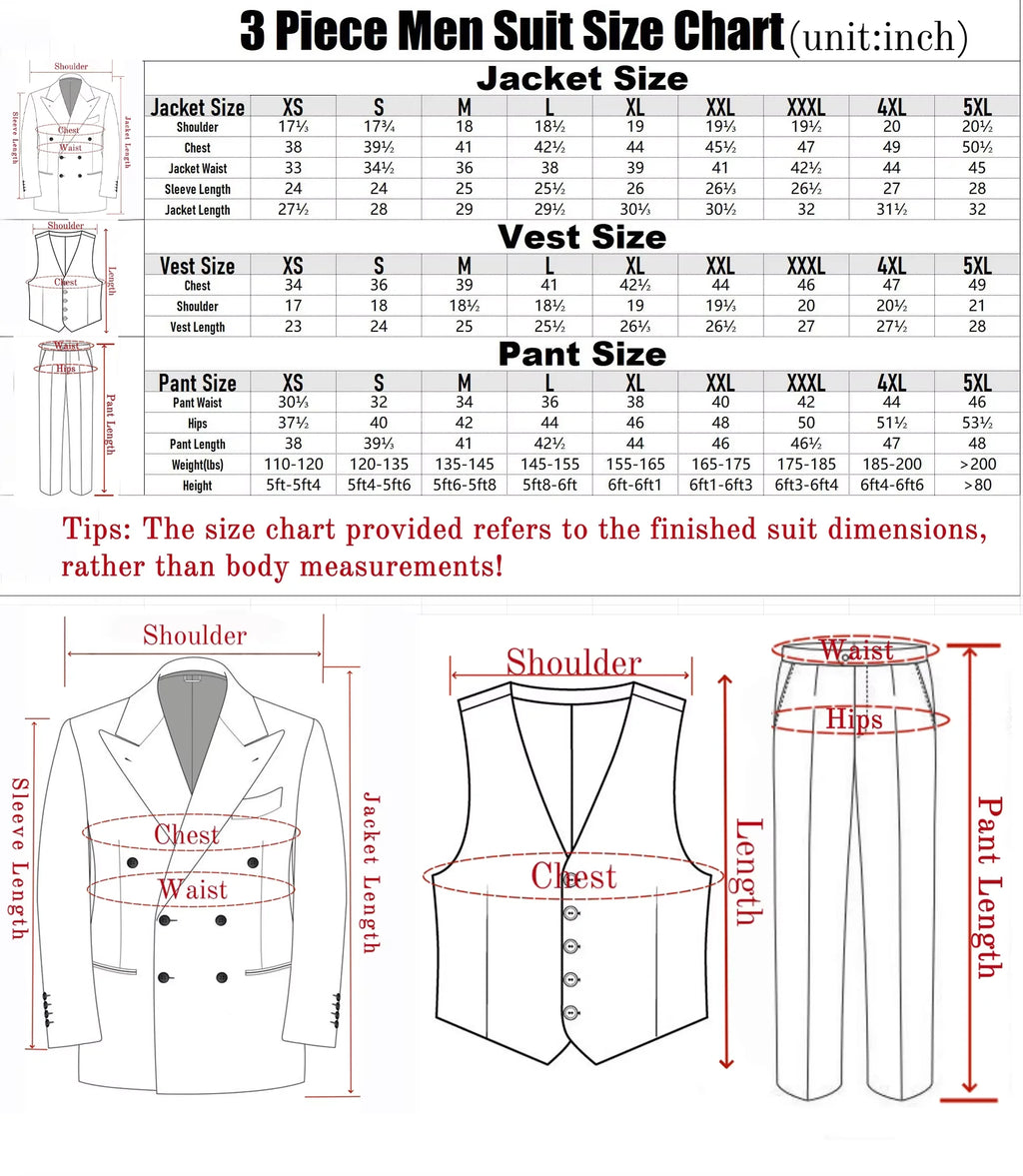 👑 KING PRESTIGE SUIT — COSTUME 3 PIÈCES REVERS POINTUS MARIAGE & GALA