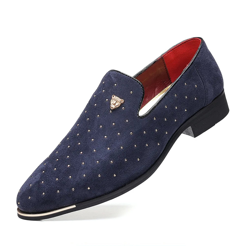 👑 King Loafer Suède – Chaussure Élégante Confort
