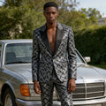 👑 KING JACQUARD SUIT — COSTUME 2 PIÈCES JACQUARD & SEQUINS COUTURE