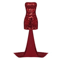 👑 QUEEN BOW SEQUINS — ROBE BUSTIER PAILLETTES NŒUD
