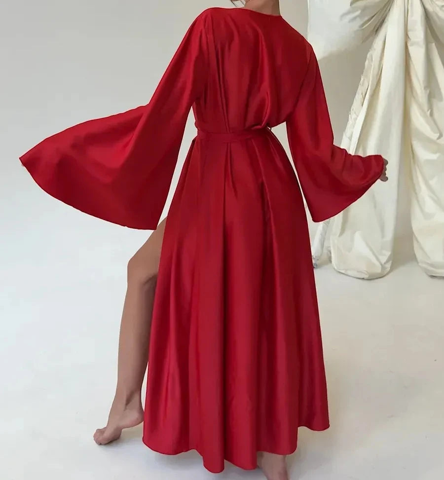 👑 QUEEN LACE — VELVET NIGHT ROBE SIGNATURE