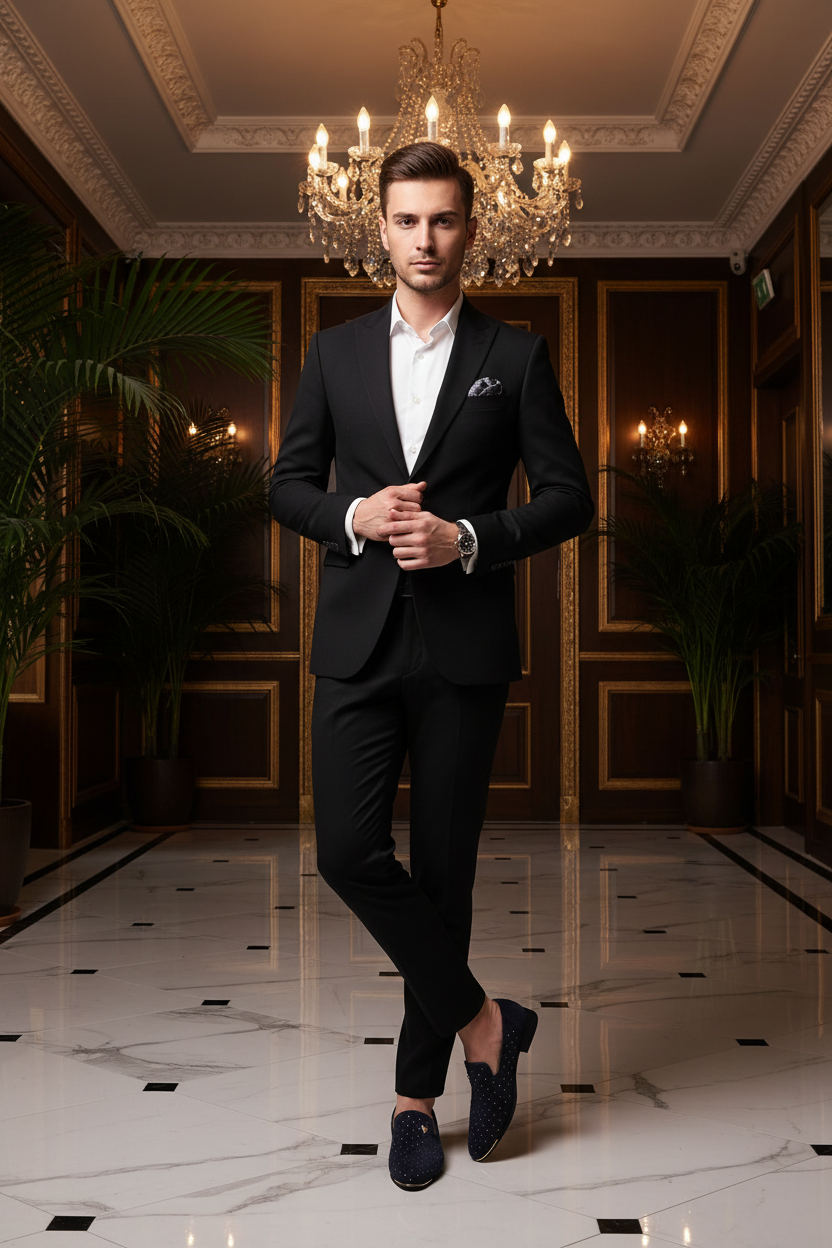 👑 Royal Loafer Suède – Chaussure Élégante Confort