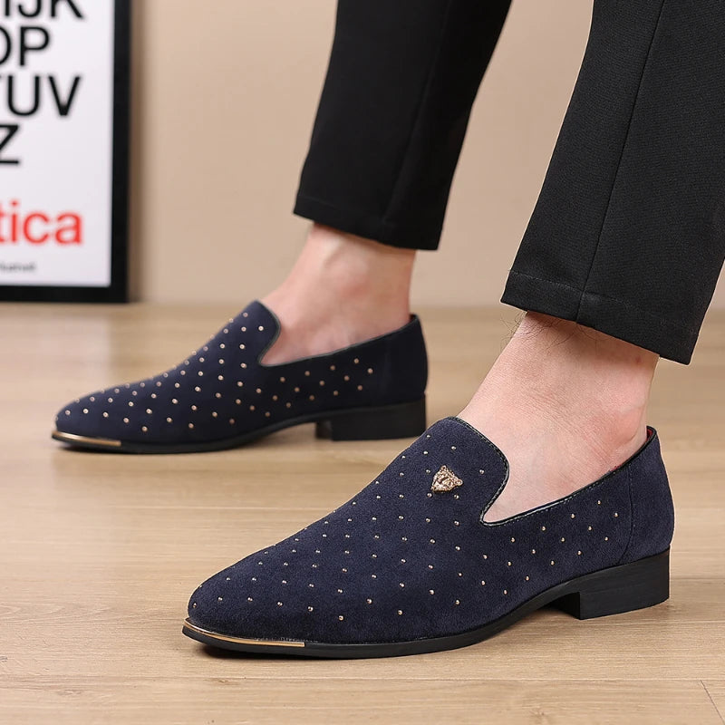 👑 King Loafer Suède – Chaussure Élégante Confort