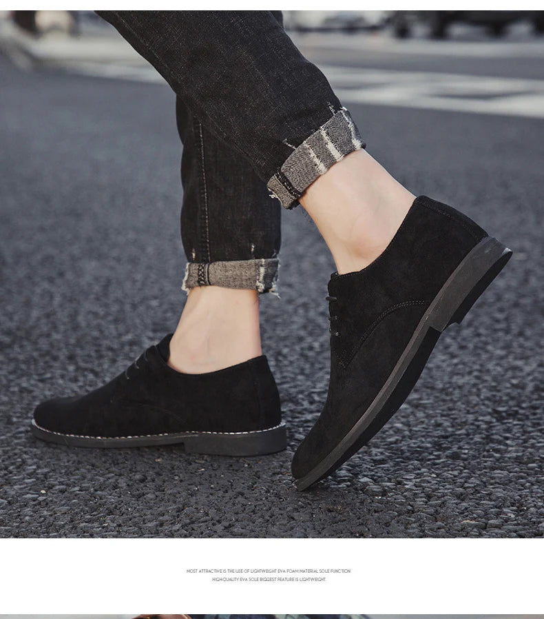 👑 King Derby Suede – Grande Taille Business