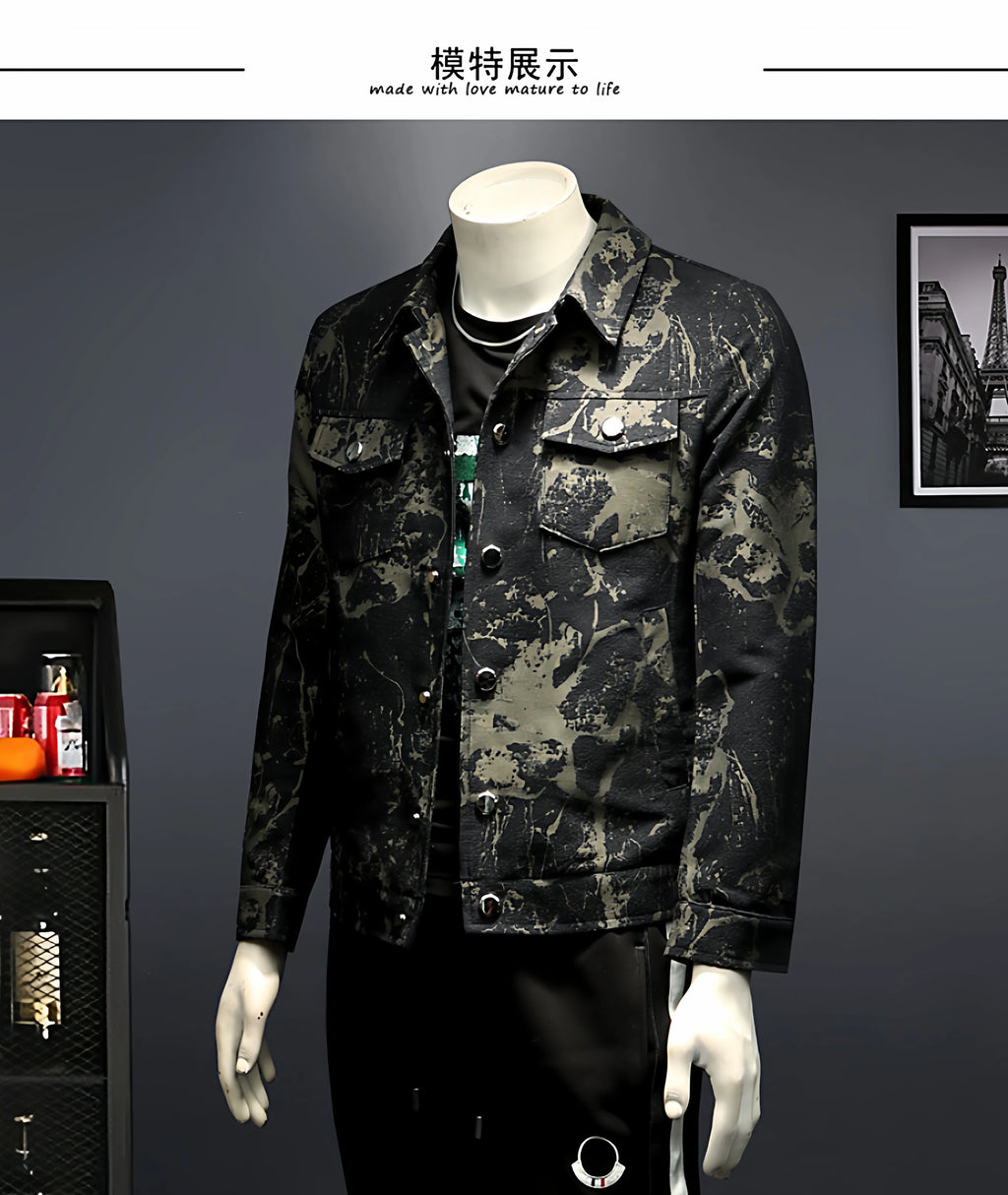 👑 KING JACQUARD BLAZER — VESTE SLIM FIT JACQUARD BUSINESS CASUAL COUPE-VENT