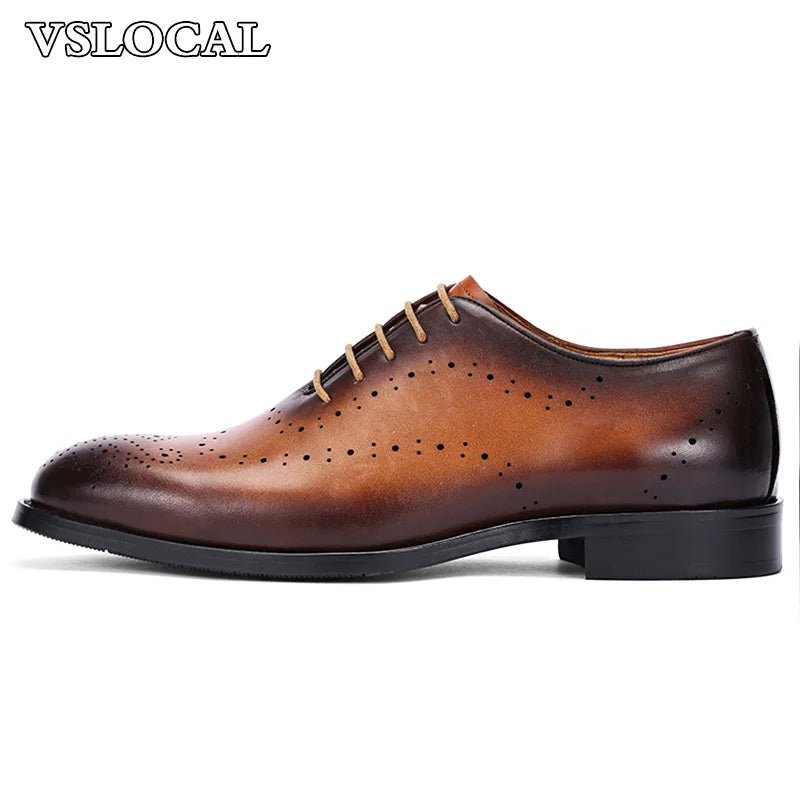 👑 Royal Oxford Marron – Bout Pointu Business