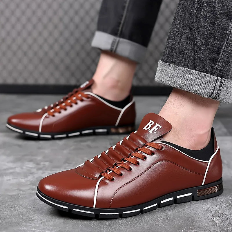 👑 King British Cuir – Loafer Casual Plat