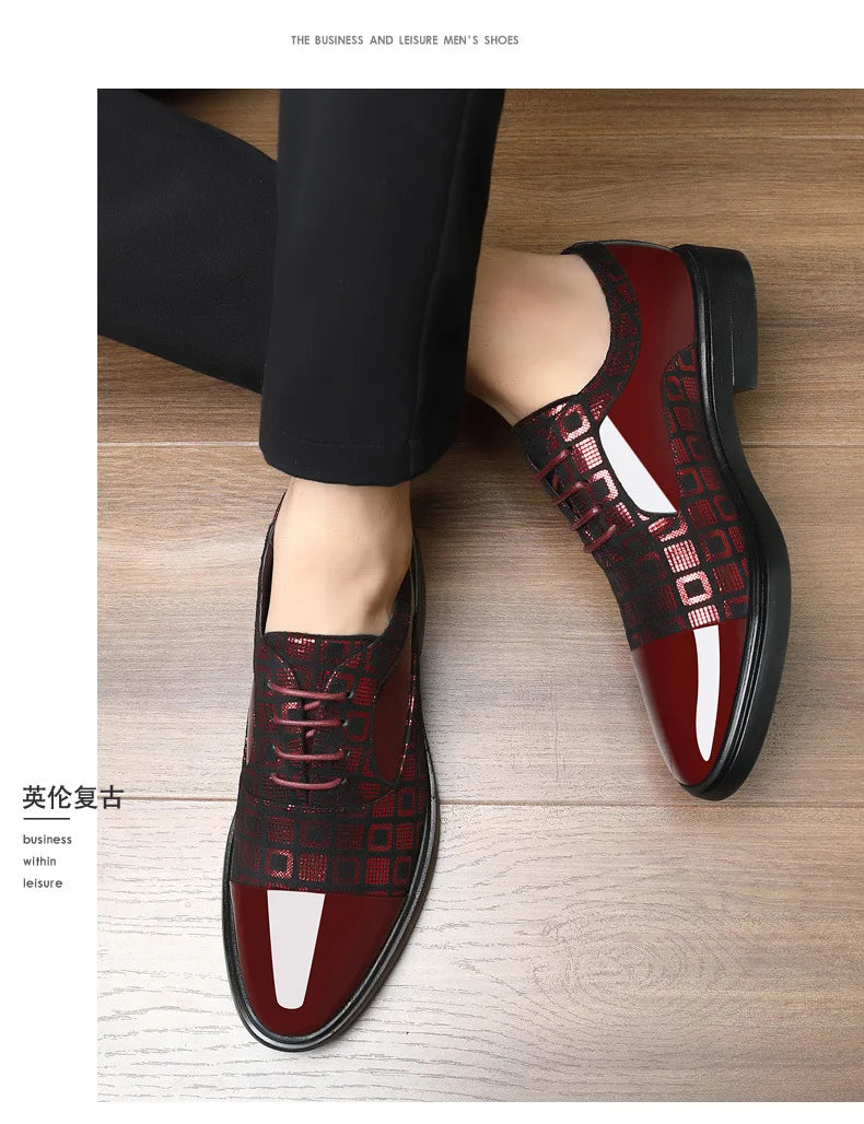 👑 Royal Business PU – Chaussure Costume Formelle