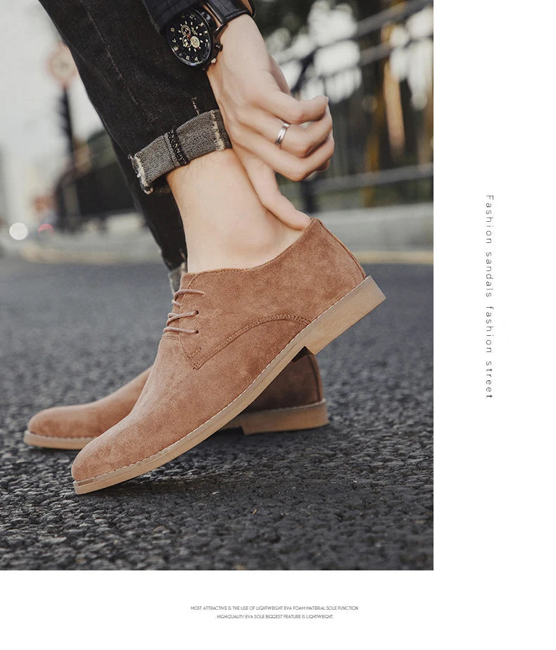 👑 King Derby Suede – Grande Taille Business